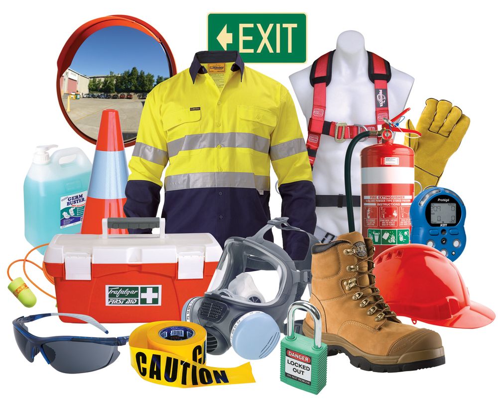 Safety worker in hi-vis gear on site