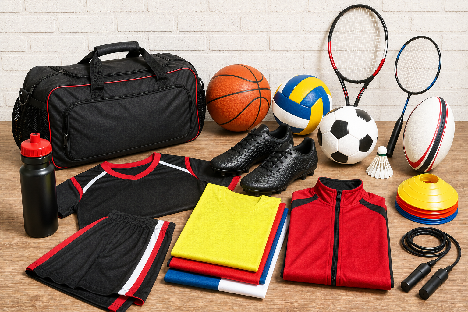 Sports kits and uniforms